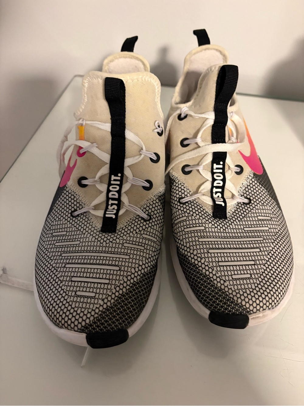 Nike Women’s White, Black & Pink Sneakers